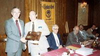 At the head table